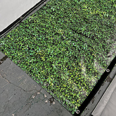 Barrera de ruido con impresión de hoja verde para construcción exterior, absorbente de sonido e ignífuga Litong