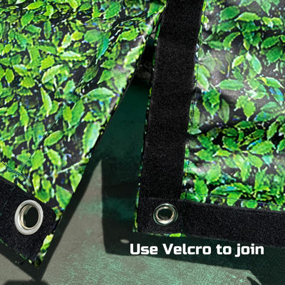 Pantalla acústica de privacidad insonorizante con hojas verdes decorativas Litong para exteriores, barrera de sonido para cancha de tenis, manta acústica