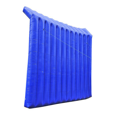 Sitio de construcción de Litong: Uso de barrera acústica inflable de PVC azul para control de ruido