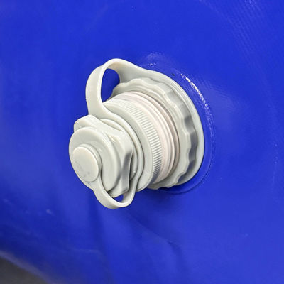 Sitio de construcción de Litong: Uso de barrera acústica inflable de PVC azul para control de ruido