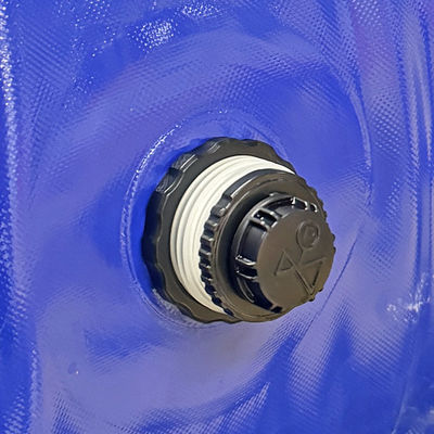 Sitio de construcción de Litong: Uso de barrera acústica inflable de PVC azul para control de ruido