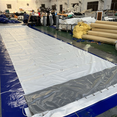 Litong buena resistencia impermeable personalizado blanco revestido de PVC lonas de camión de camión