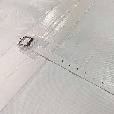 Litong buena resistencia impermeable personalizado blanco revestido de PVC lonas de camión de camión