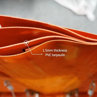 Barrera contra inundaciones reutilizable y duradera en forma de L de PVC Litong