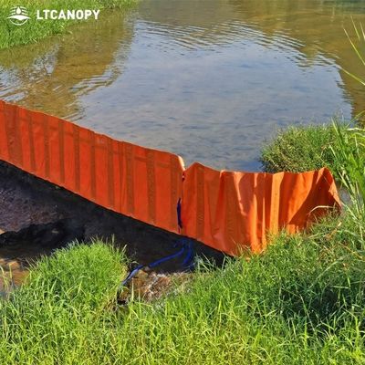 Barrera contra inundaciones reutilizable y duradera en forma de L de PVC Litong