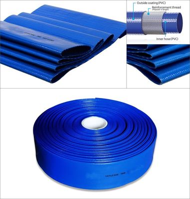 Manguera de riego de PVC Litong de 8 pulgadas, tubería de agua, manguera de bomba de agua para agricultura, PVC plano, proveedor de mangueras de fábrica de China