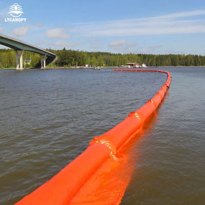 Barrera flotante de PVC para contención de derrames de combustible Litong
