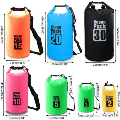 Bolsa seca impermeable al por mayor de Litong para deportes al aire libre, natación, rafting, lona, bolsa deportiva