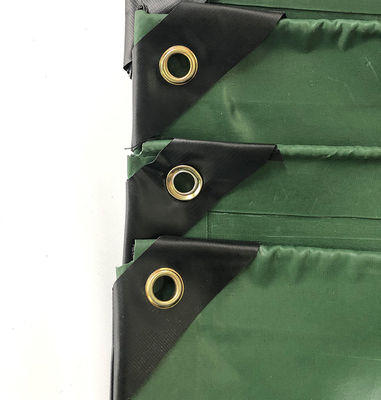 Litong de alta calidad Ripstop Color verde oscuro Tarpaulins recubiertos de PVC a prueba de agua para camiones Capa de camión Tarpa Cortina lateral de PVC