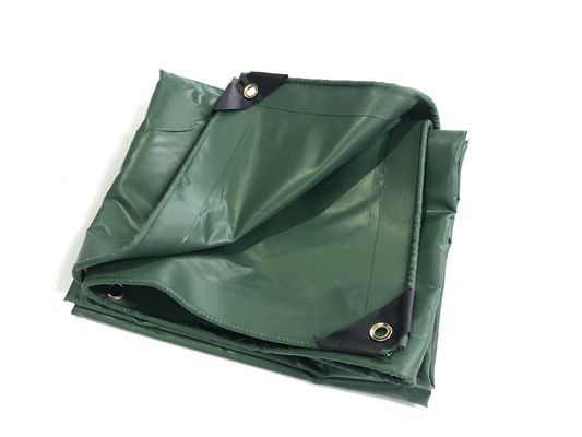Litong de alta calidad Ripstop Color verde oscuro Tarpaulins recubiertos de PVC a prueba de agua para camiones Capa de camión Tarpa Cortina lateral de PVC