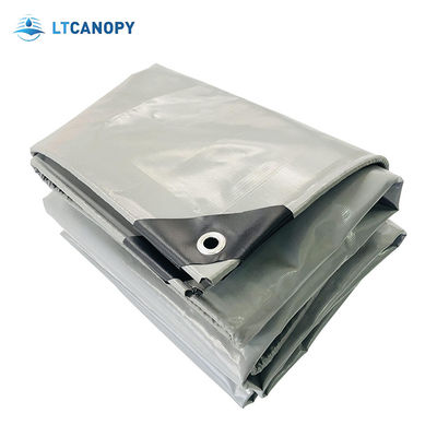 Litong resistente a las lágrimas impermeable al agua de trabajo pesado lonas de color gris lonas para la cubierta del camión