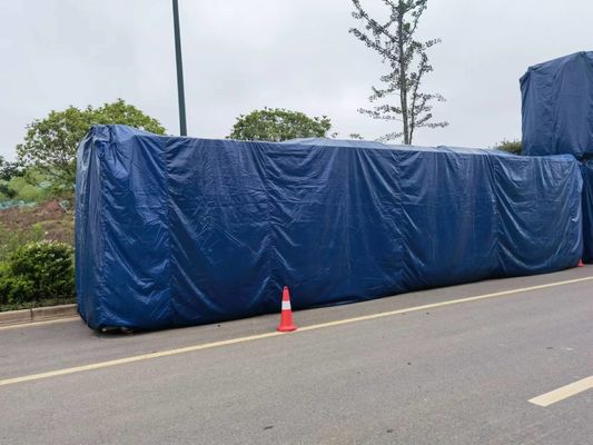 Fabricante de lonas de litong de uso pesado con cubierta de contenedor de transporte de lonas recubiertas con cuchillo de PVC