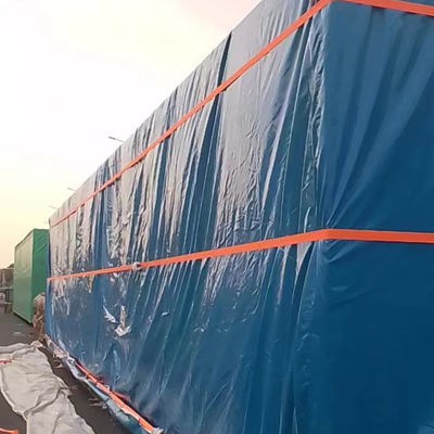 Lona de carga impermeable para exteriores Litong, lona de PVC azul