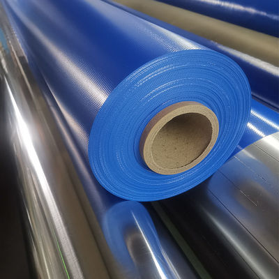 Lona de PVC de 750 g/m² para cubierta de contenedor de envío Litong Eco Friendly, forma de caja, azul