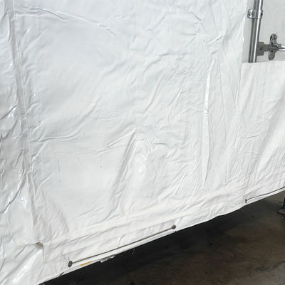 Litong Alta calidad 610gm Tarpa blanca 20ft 40ft Contenedor de envío cubierta Contenedor Tarpaulin