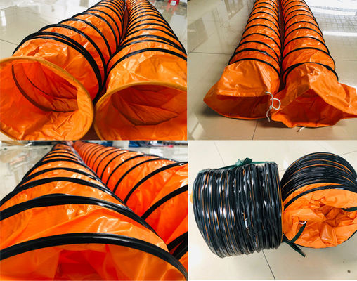 Litong 14 pulgadas Retardante de llama PVC flexible manguera de conductos 12 pulgadas PVC manguera de conductos de aire