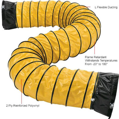 Fabricante de manguera flexible para ventilación de minas, ventilador portátil, conducto de ventilación, PVC laminado y recubierto