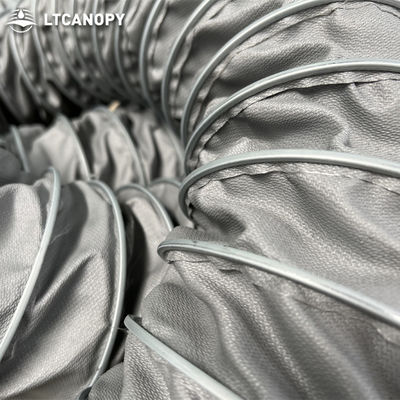 Litong Nuevo producto Retardante de fuego de fibra de vidrio Tarpaulin conducto de ventilación de la mina portátil flexible manguera de conducto de ventilación