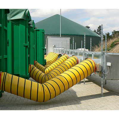 Conducto de ventilación de PVC flexible ignífugo Litong, conducto de aviación
