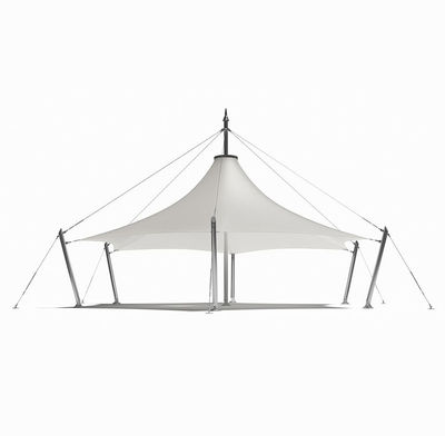 Litong Hot New Promocional PVC Canopy Tejido Tensile Estiramiento Tejido de tienda de campaña Pvc Pagoda Tienda al aire libre