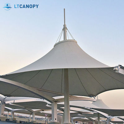 Litong China Toldo Exterior Sombra Paraguas Impermeable Estructura de Membrana Tensada Techo Viento Tejido Tensado Toldos