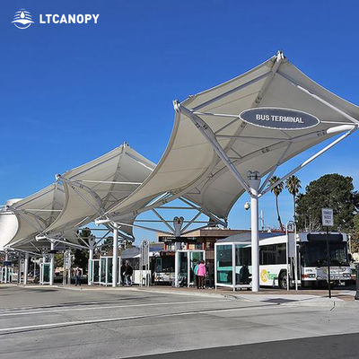 Litong China Toldo Exterior Sombra Paraguas Impermeable Estructura de Membrana Tensada Techo Viento Tejido Tensado Toldos