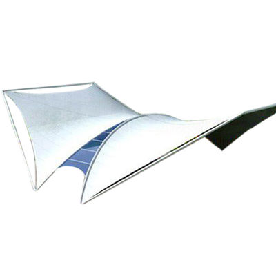 Tejido de membrana para estructura de cubierta tensada de alta calidad, blanco, recubierto de PVC, para paisaje, resistencia del tejido para toldos