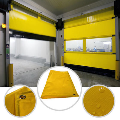 Gran Venta Almacenamiento en Frío Enrollable Plegable Persiana Enrollable Rápida Puerta de Tela de PVC Eléctrica Puerta Rápida Automática de PVC