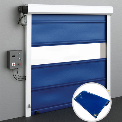 Gran Venta Almacenamiento en Frío Enrollable Plegable Persiana Enrollable Rápida Puerta de Tela de PVC Eléctrica Puerta Rápida Automática de PVC