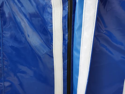Lona de camión de lona azul resistente de alta resistencia comercial personalizada Litong, lonas impresas, lona