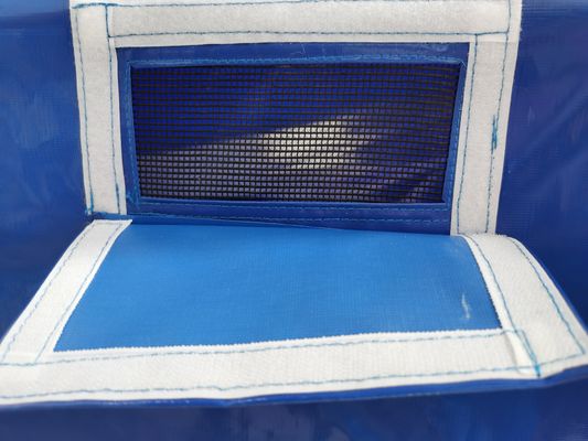 Lona de camión de lona azul resistente de alta resistencia comercial personalizada Litong, lonas impresas, lona