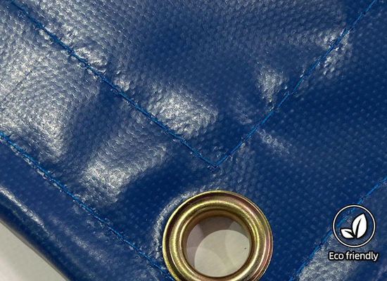 Lona de camión de lona azul resistente de alta resistencia comercial personalizada Litong, lonas impresas, lona
