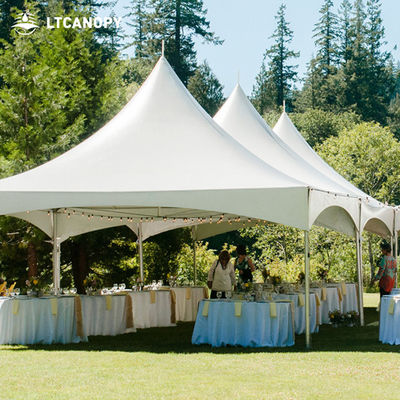 Lona de PVC impermeable para exteriores de alta resistencia a la tracción Litong, anti-UV, toldo para tienda de campaña pagoda para eventos