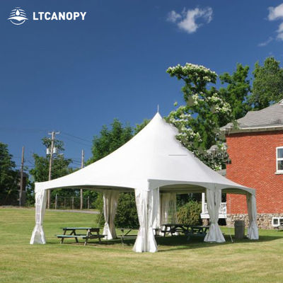 Lona de PVC impermeable para exteriores de alta resistencia a la tracción Litong, anti-UV, toldo para tienda de campaña pagoda para eventos