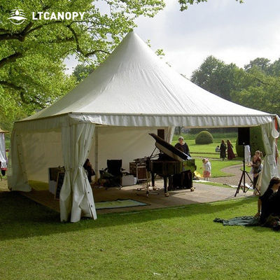 Litong Hot New Promocional PVC Canopy Tejido Tensile Estiramiento Tejido de tienda de campaña Pvc Pagoda Tienda al aire libre