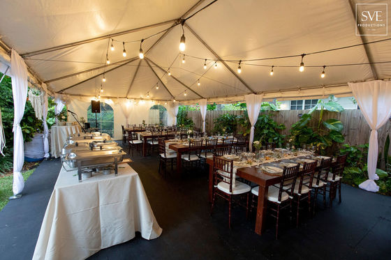 Tienda de eventos al aire libre impermeable Litong Blanco 20x30m Tienda de fiesta