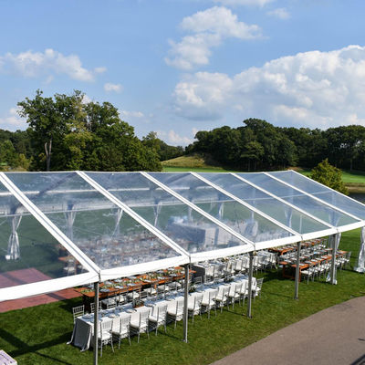 Carpa de fiesta personalizada Litong 20x20 resistente al agua con techo transparente para bodas y fiestas al aire libre