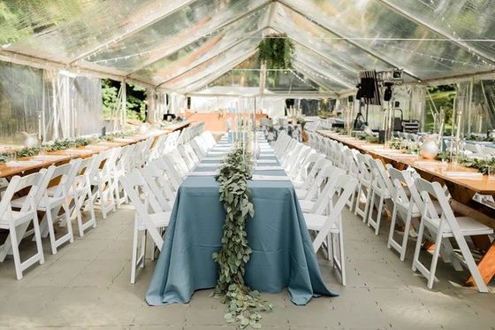 Litong de alta resistencia a la tracción Tiendas de eventos de lonas de PVC blanco Fiesta de bodas al aire libre 20x40 con cortina lateral
