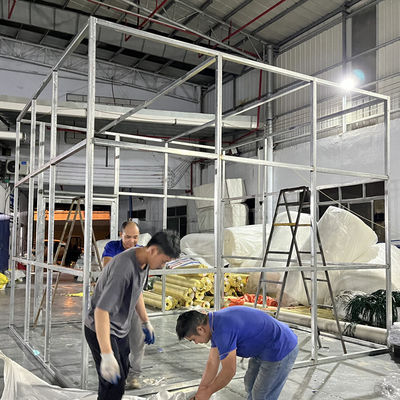 Precio directo de fábrica de Litong, tienda de campaña con estructura galvanizada para exteriores, soporte personalizado