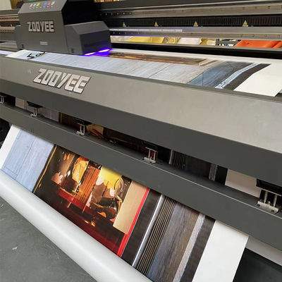 Impresión UV personalizada del logotipo de Litong en lona de PVC. Servicio de impresión UV.