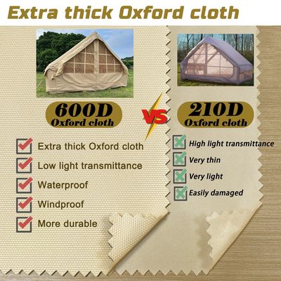Litong Tienda de campaña inflable de lona Oxford 600D duradera para acampar