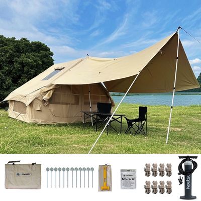 Litong Tienda de campaña inflable de lona Oxford 600D duradera para acampar